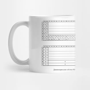 Long-Period Mendeleev Table and the Corresponding Energy Sublevels Mug